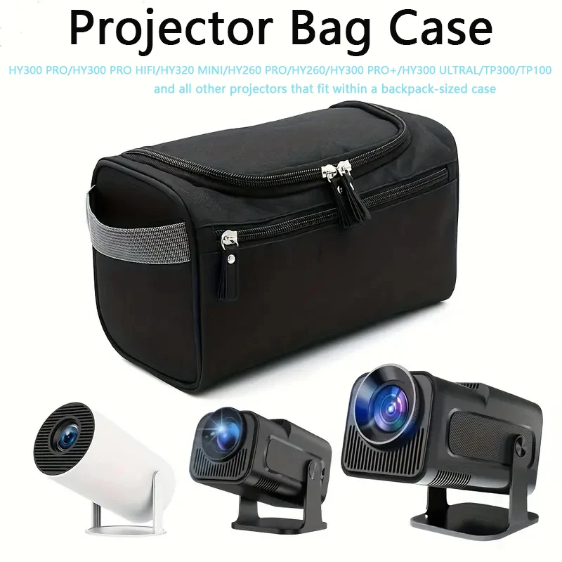 Nova Bolsa de Armazenamento para Projetor HY300 PRO+ HY320 MINI HY260, Bolsa de Transporte Portátil Universal à Prova de Choque, Acessórios para Projetor