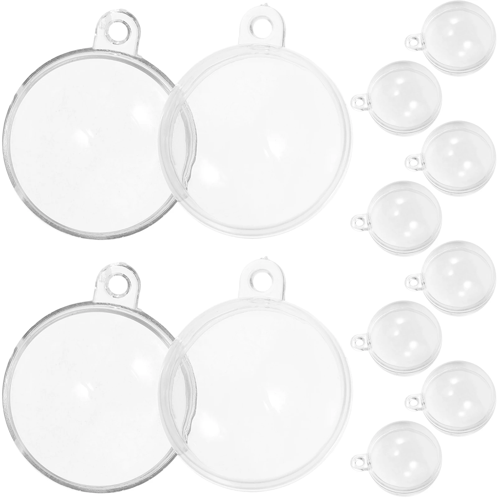 

10pcs 3cm Clear PVC Floating Balls Fish Tank Ornaments Aquarium Decorations Fillable Transparent Balls Hanging Props Party