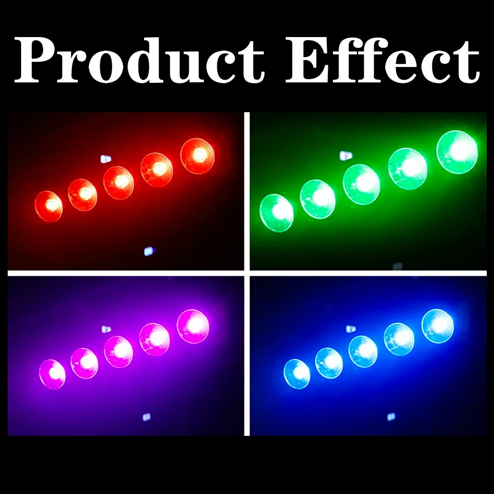 stephanie Led 5x30w RGBW Wash Lights Table Lamp 5-Head Matrix Horse Racing Effect DJ Bar Club Sound Music Party DMX Control