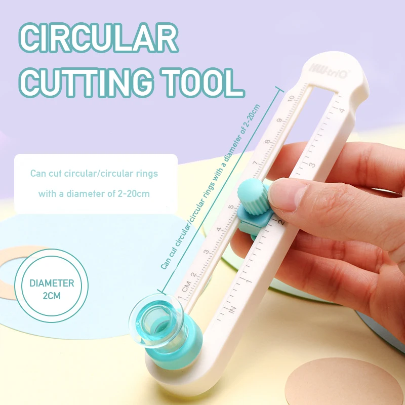 Embossing Knives Circular Cutter Cutting Tool Mini 360 degree manual rotary compass cutter  for Scrapbooking Circular Paper