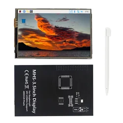 Pantalla táctil de 3,5 pulgadas para Raspberry Pi 480x320, interfaz LCD SPI 5 / 50 fps, módulo de pantalla TFT para pi 4B 3B 3B zero