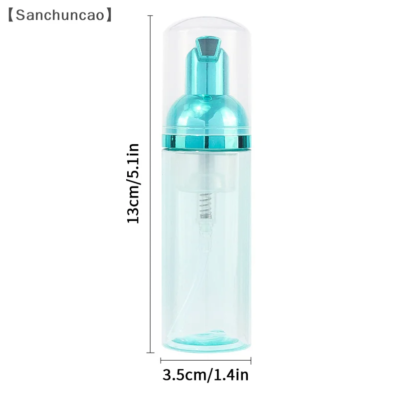[[San] 1 قطعة 60 مللي زجاجة مضخة رغوة لاش زجاجات شامبو السفر رغوة زجاجة مضخة فارغة البلاستيك إعادة الملء موزع الصابون القابل لإعادة الاستخدام
