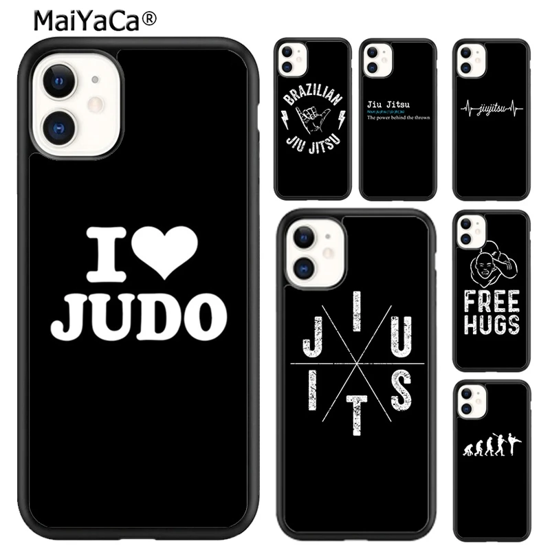 MaiYaCa Jiu Jitsu Judo Phone Case Cover For iPhone 16 15 SE2020 6 6s 7 8 plus 11 12 mini 13 14 pro max shell  coque