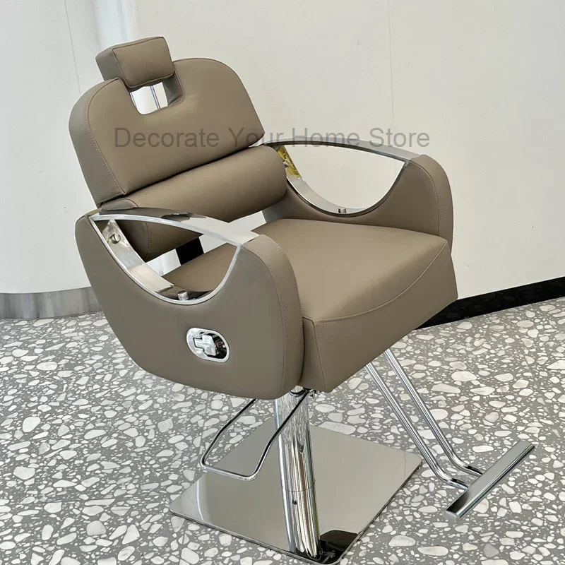 

Woman Dressing Barber Chair Luxury Beauty Cosmetic Equipment Barber Chair Make Up Shampoo Silla De Barberia Home Furniture