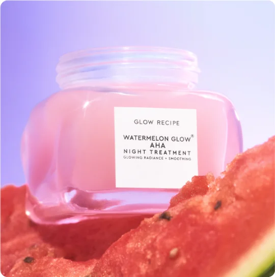 Glow Recipe Watermelon Glow Sleeping Mask - Exfoliating + Anti-Aging Overnight Face Mask w/ AHA, Hyaluronic Acid + Pumpkin Seed