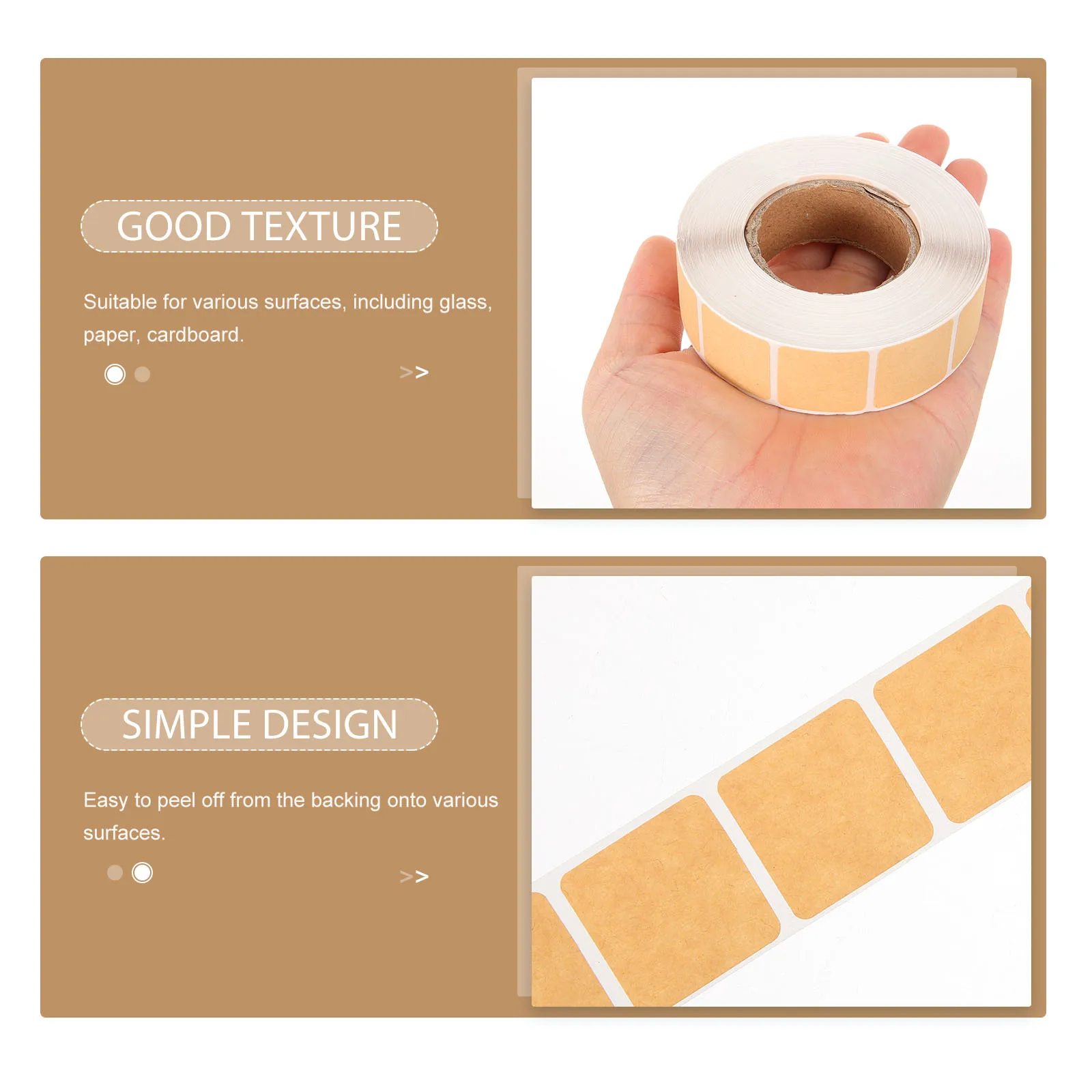 

3 Rolls Target Board Stickers Blank Label Repairing Labels Self Adhesive Paper Self-adhesive Kraft Sticky