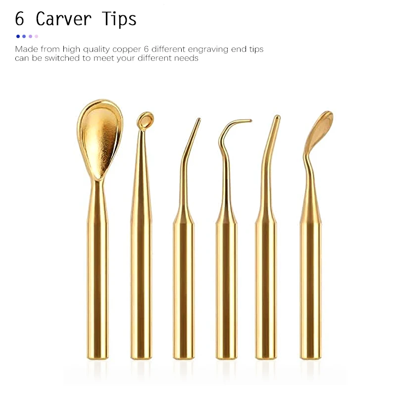 JUMTOP Electric Dental Waxer Kit - Wax Knife Carving Tool with 6 Tips & 2 Pens - Lab Equipment for Dentistry