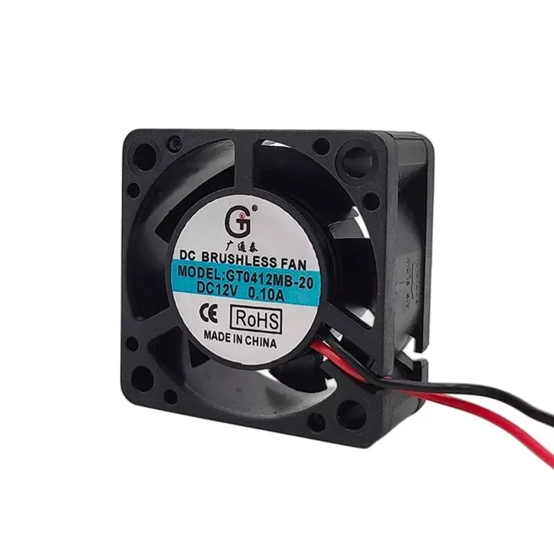 for Guangtong Tai 4020 GT0412MB-20 12V 0.10A 4cm Inverter Power Supply Ultra-Quiet Ball Bearing Cooling Fan