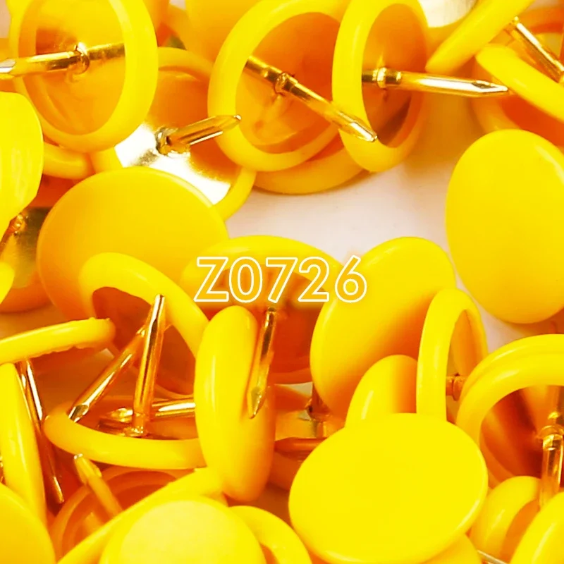 200PCS Z-LABEL Yellow Thumbtack Softwood Nails Pushpin 14 Color