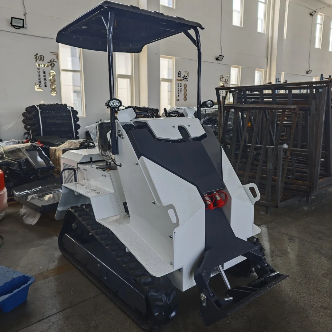 جرافة انزلاقية صغيرة المسار 400 كجم مع جزازة العشب الغابات مولشر