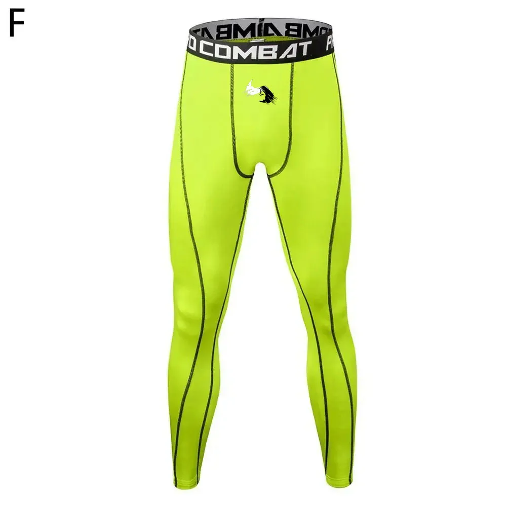 ضغط نبال طباعة السراويل الرجال ملابس رياضية نحيل السراويل سريعة الجافة الركض الجوارب الرياضية رياضية رياضة اللياقة البدنية الجري يغطي الرجل #2