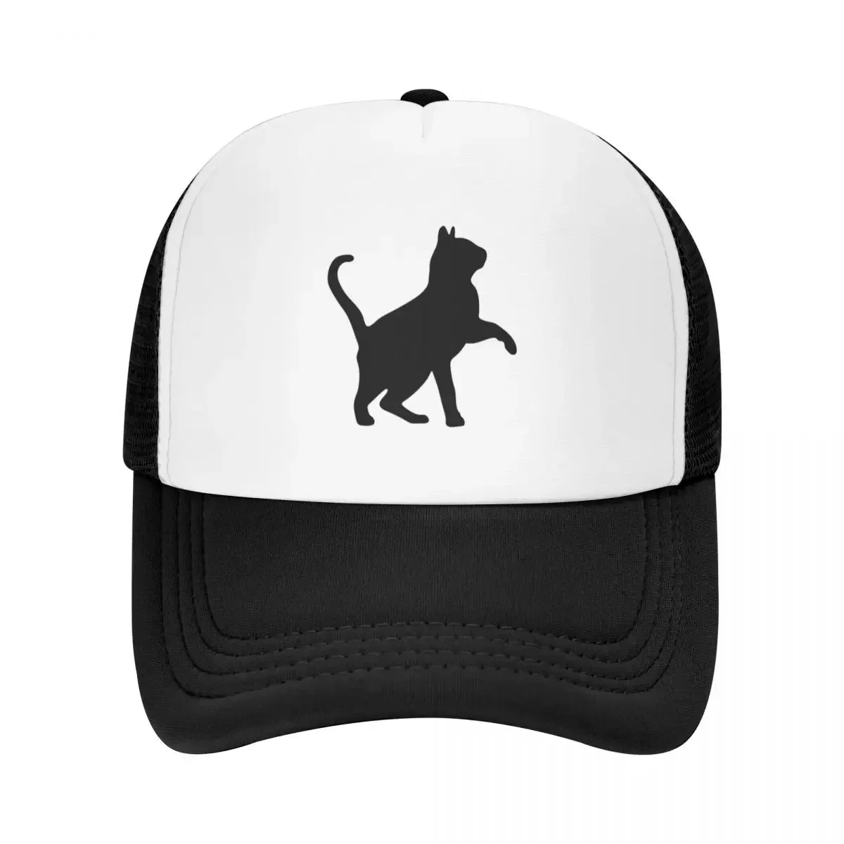 Black cat with long hair and long tail Baseball Cap Sun Cap Anime New Hat Ball Cap Men Women's