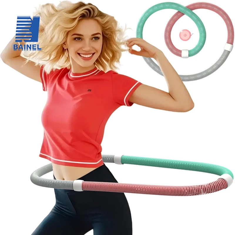 

Spring Tube Yoga Circle Fitness Waist & Tummy Tightening Exercise Equipment Foldable Unisex Weight Loss Home Bodybuilding