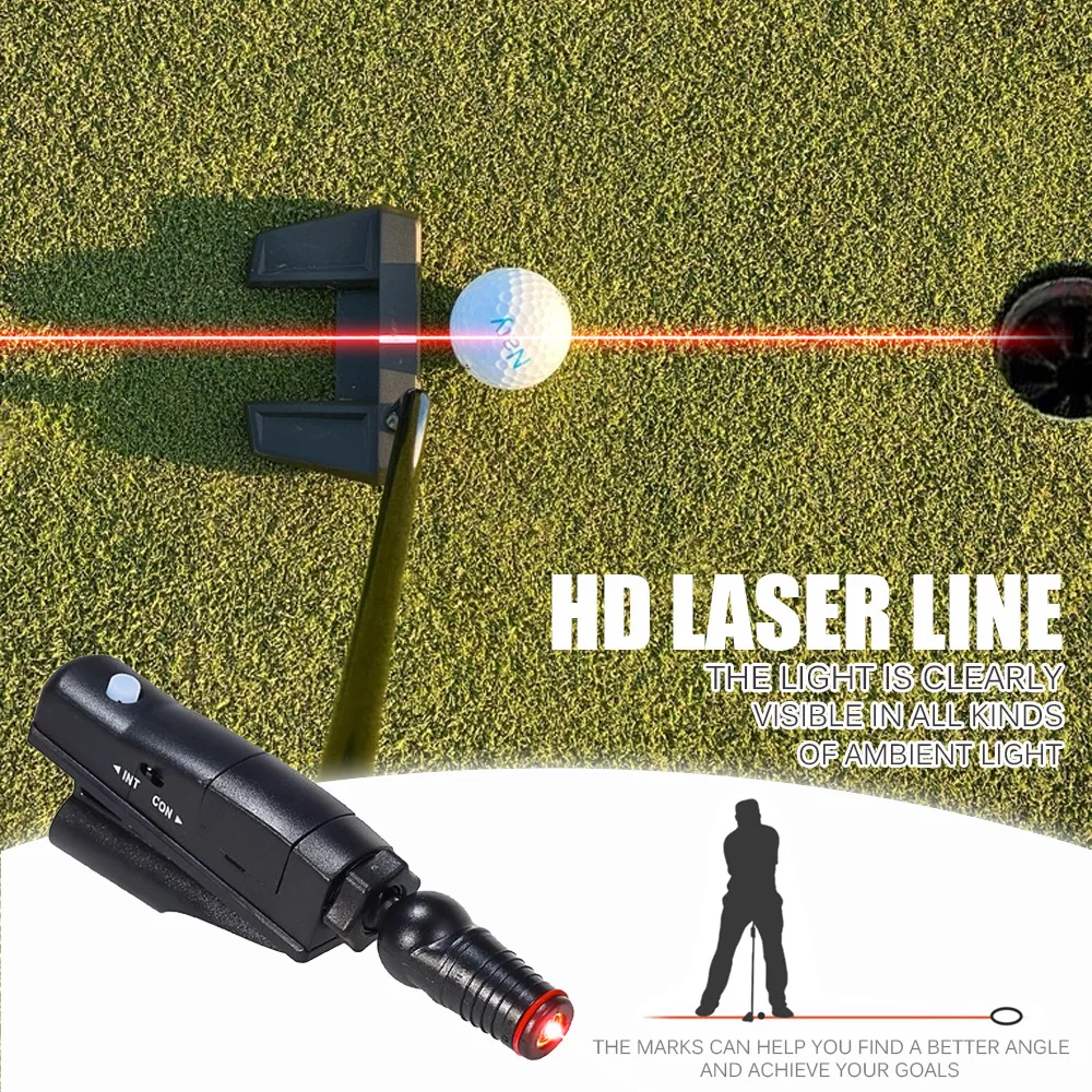 New Golf Putter Sight Portable Golf Lasers Putting Trainer ABS Golf Putt Putting Training Aim Improve Line Aids Corrector Tools