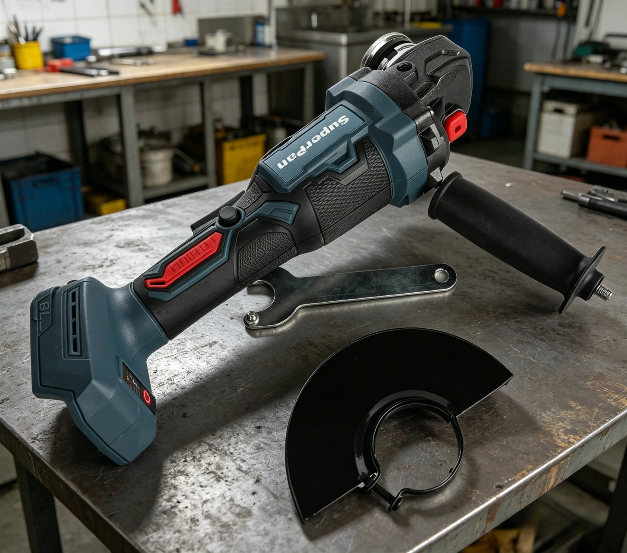 

Heavy Duty Cordless Angle Grinder, High Power, for Construction, Masonry, Metal Work，For makita Battery