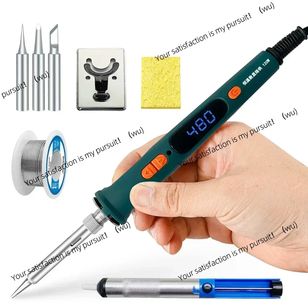 Suitable for 120W/150W digital soldering iron set, double calibration temperature 200-600 ℃ 907S909