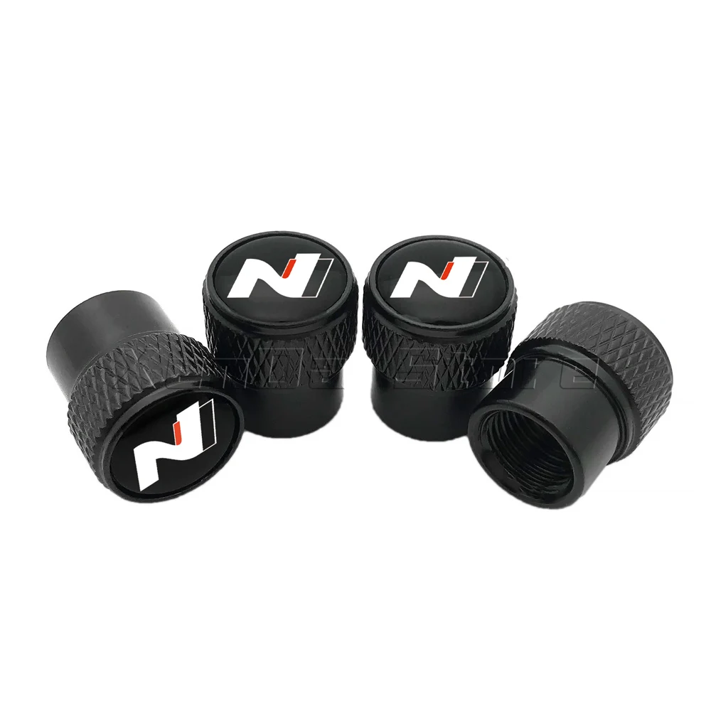 4Pcs Car Wheel Tire Valve Stem Caps Core Cover For Hyundai N LINE i20 i30 Tucson Sonata Accent Elantra Azera Kona Accessories