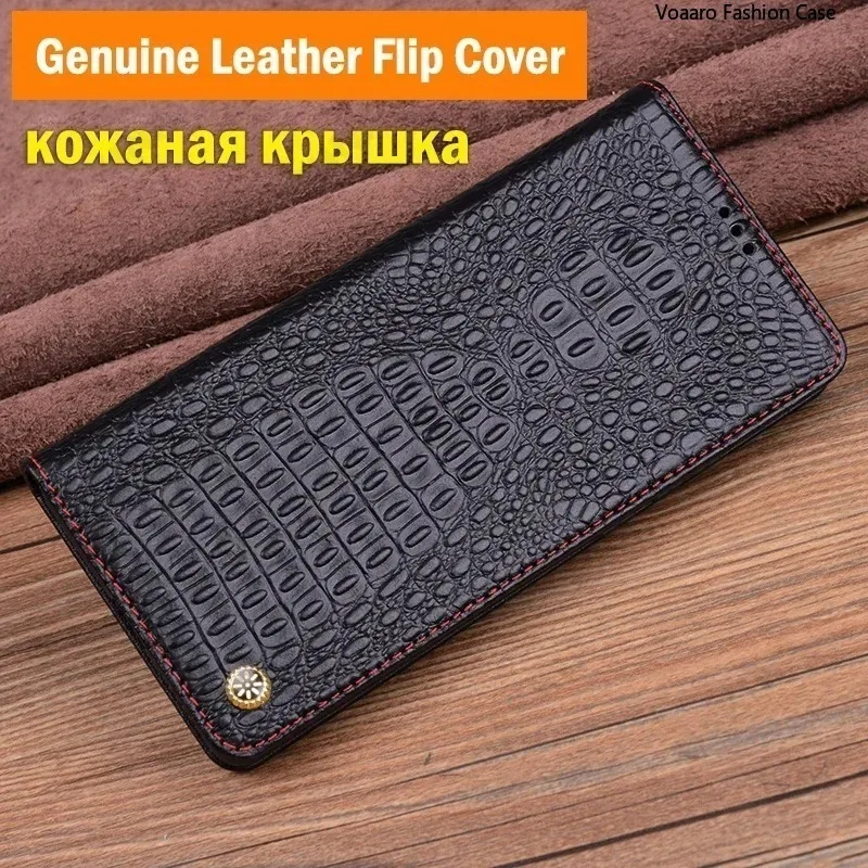 حافظة لهاتف OPPO Reno15 Pro من جلد البقر الأصلي لهاتف OPPO Reno 15 Pro حافظة لهاتف OPPO Reno 15 Pro غطاء هاتف قابل للطي بنمط التمساح