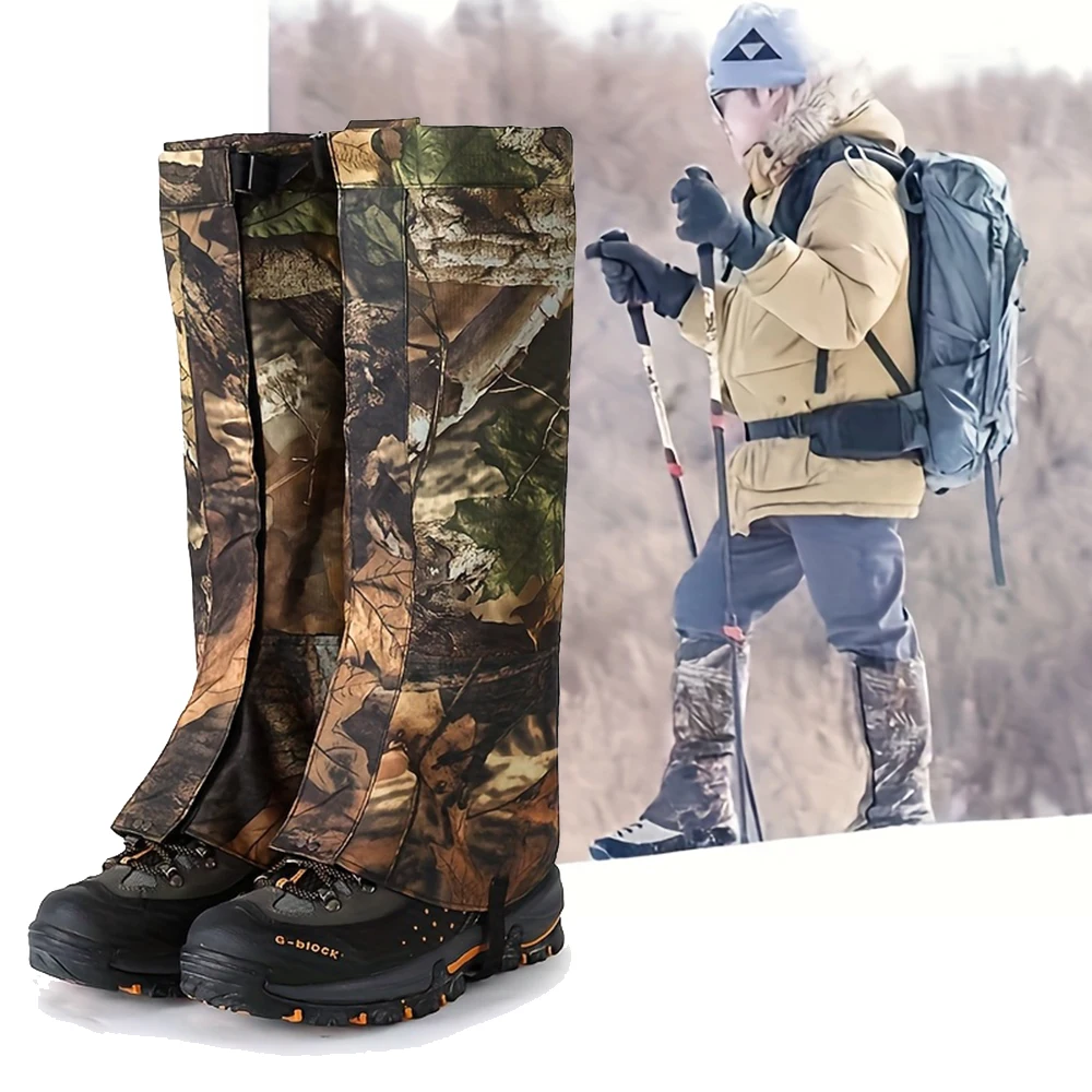 

Tactical Camouflage Hiking Leg Covers Breathable Adjustable All-Season Snow Jungle Protection equip for Hiking Camping Hunting