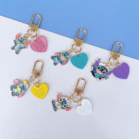 Creative Cartoon Cute Stitch Key Chains for Women Men Fans Backpack Bag Keyring Accessories Gifts Keychain Gifts