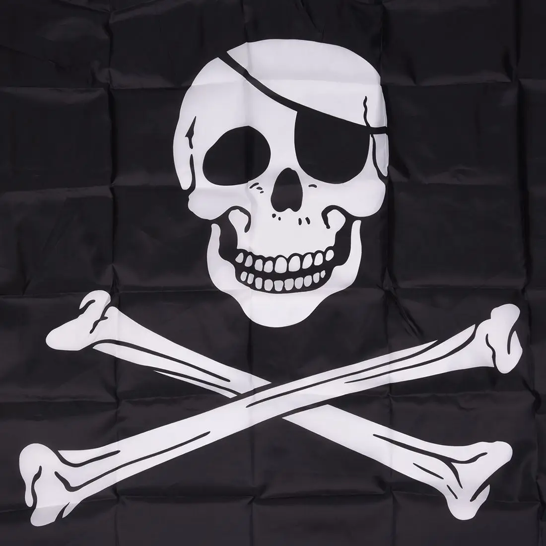 ABNQ Pirate FLAG Skull and Crossbones Jolly Rodger Large 5x3' Size