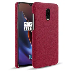 Back Cover Oneplus 6 6T Case Slim Soft-Touch Fabric + Hard PC Cover For One Plus 1+ 6 six 6 T Cover Coque Funda Bumper Capa Shel