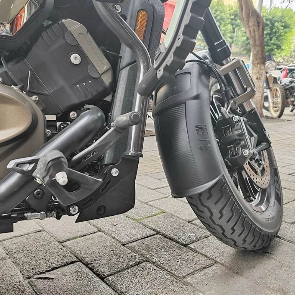 For QJMOTOR SRV 600 front fender extended fender shield QJ srv 600 fender tile anti-mud and water splash