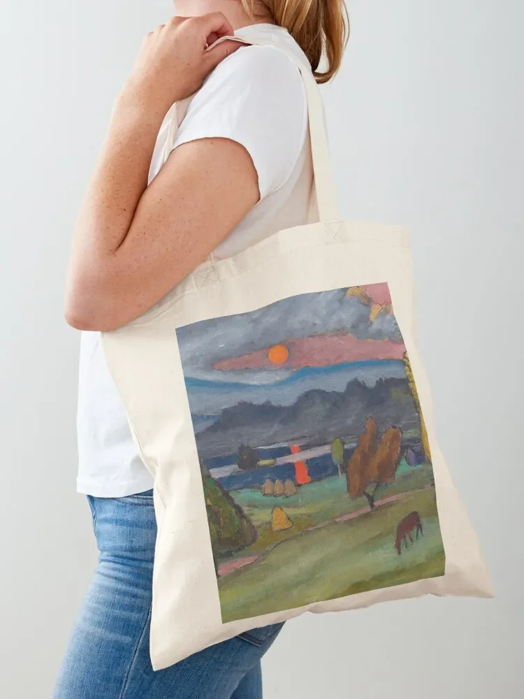 

Gabriele Munter Staffelsee Mit Nebelsonne Tote Bag canvas bags hand bag tote bag woman large size bags