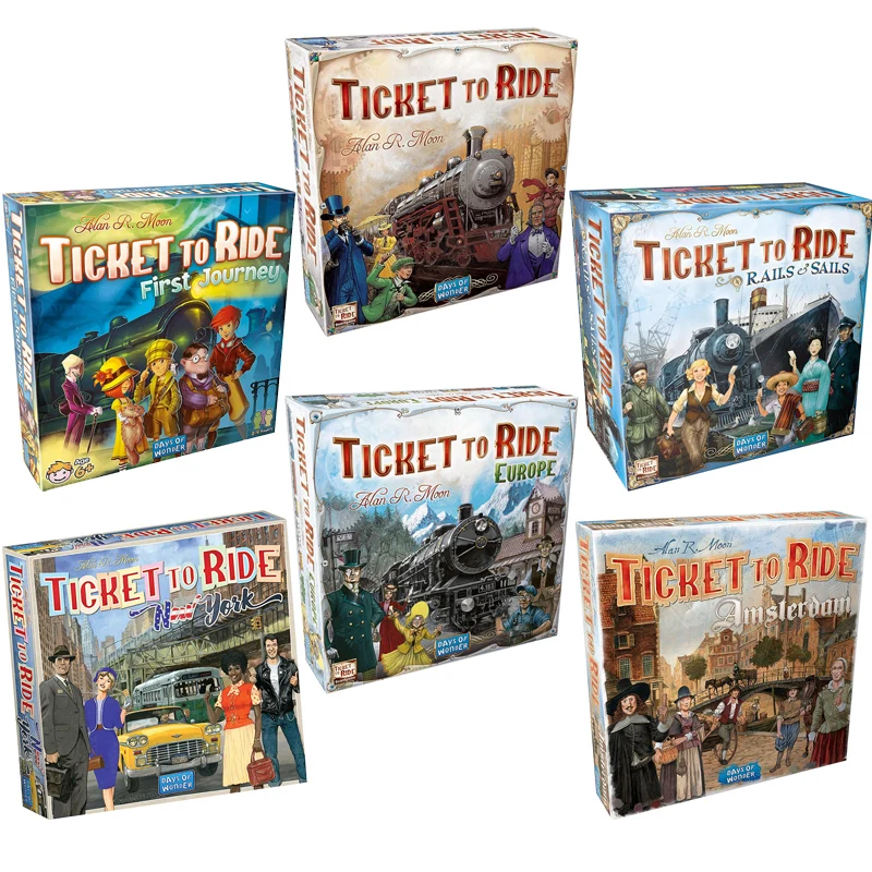 Ticket To Ride Seria Euro Pierwsza Podróż Gry Planszowe Angielski Rodzina Przyjaciele Impreza Karty Do Gry Kolekcja Plotów Zabawki Prezenty