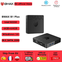 BMAX B1 plus Mini PC Intel Apollo Lake Processor N3350 Windows 10 4K 6GB 64GB BT4.0 1000M AC Wifi Mini Computer