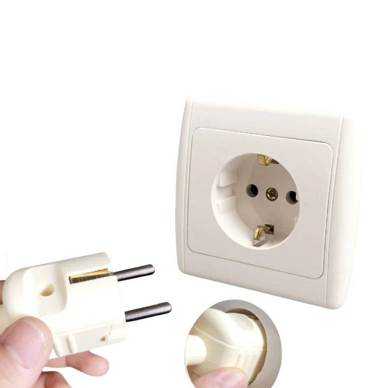 

16A EU Standard Electrical Wall Charger Adapter Charging Wall Germany Plug Socket Power Outlet