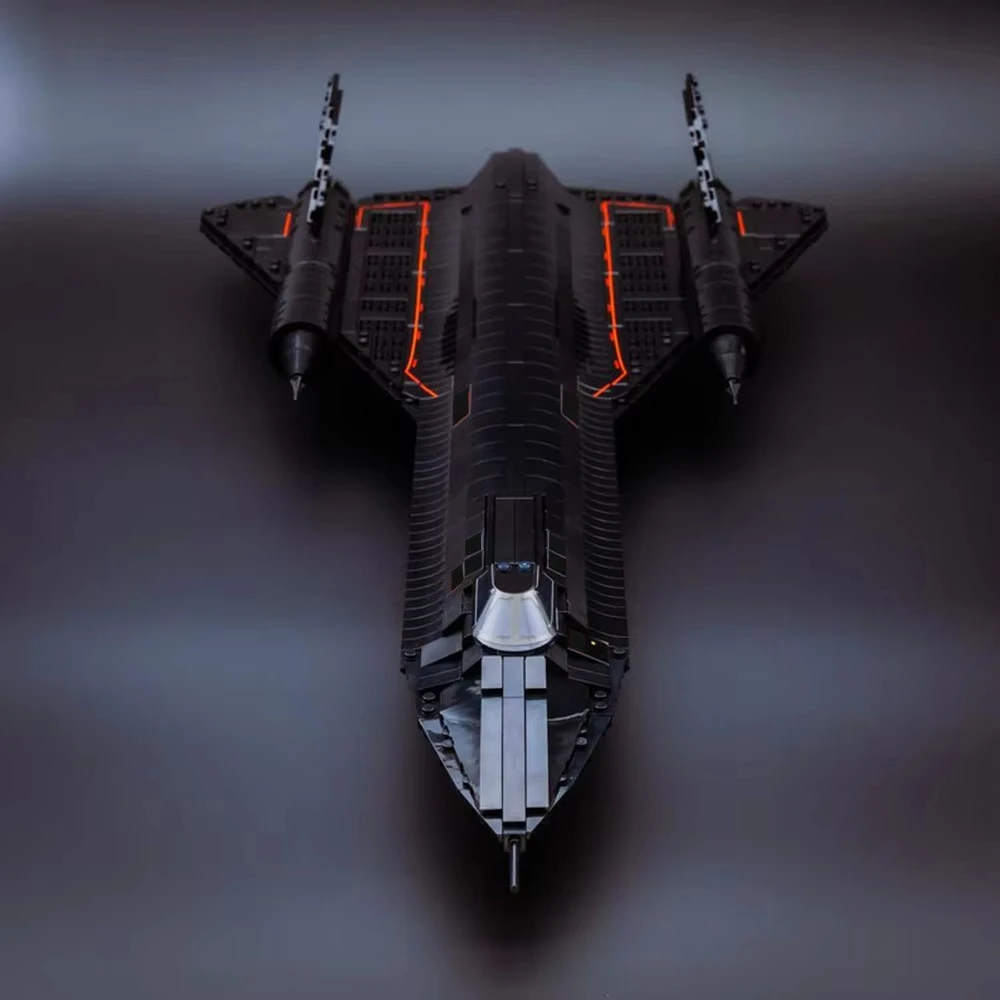 

MOC Blackbird SR-71 Reconnaissance Aircraft Model Building Blocks DIY Assembly Fighter Jet Children's Toy Boy Holiday Gift