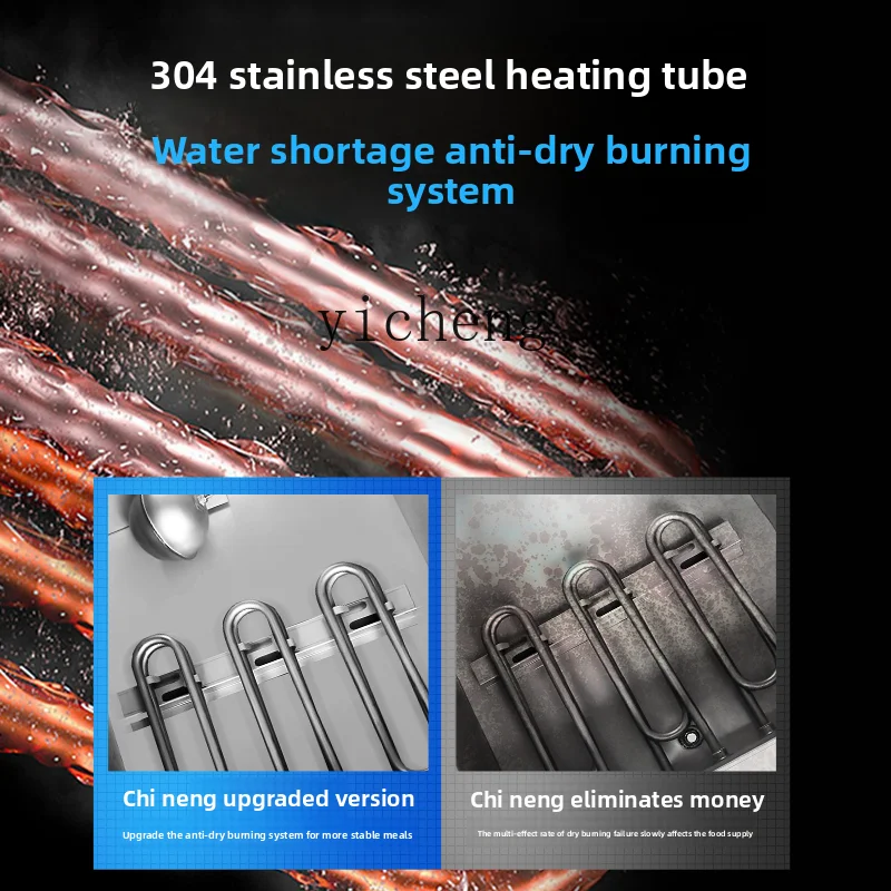 Profesjonalna parowarowa kuchenka parowa ZZ, duża, elektryczna, wysokociśnieniowa, na 24 talerze, do gotowania ryżu, do stołówki, dwudrzwiowa, gazowa, z silnikiem parowym.