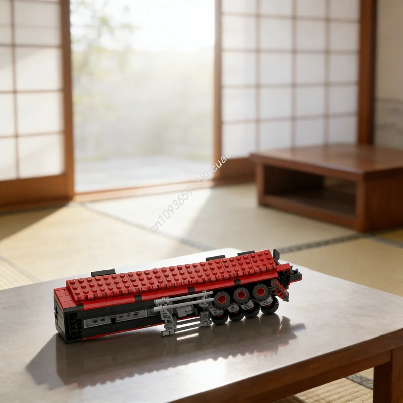 

Набор строительных блоков MOC «Каменный транспортный прицеп», 323 детали, модель городской архитектуры, креативное развивающее игрушечное конструкторское изделие, идея для рождественского подарка