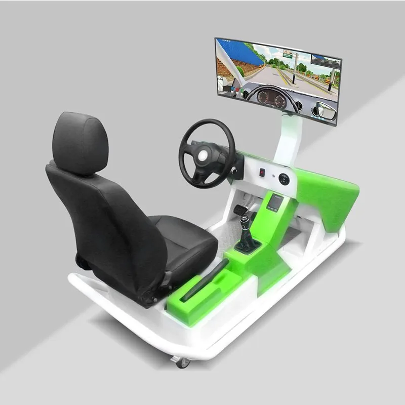 Automatic car training system with steering pedal dual screen driving school teaching equipment
