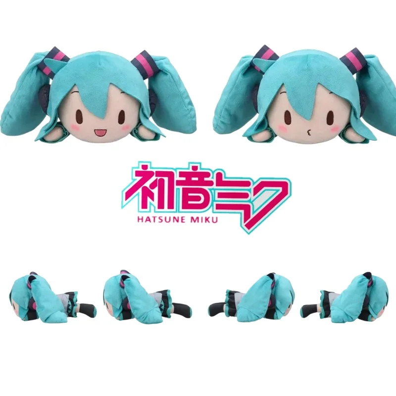 本物の初音ミクぬいぐるみアニメかわいいクールなおもちゃ人形ぬいぐるみ部屋車デスク装飾誕生日プレゼントファン向けかわいいぬいぐるみ