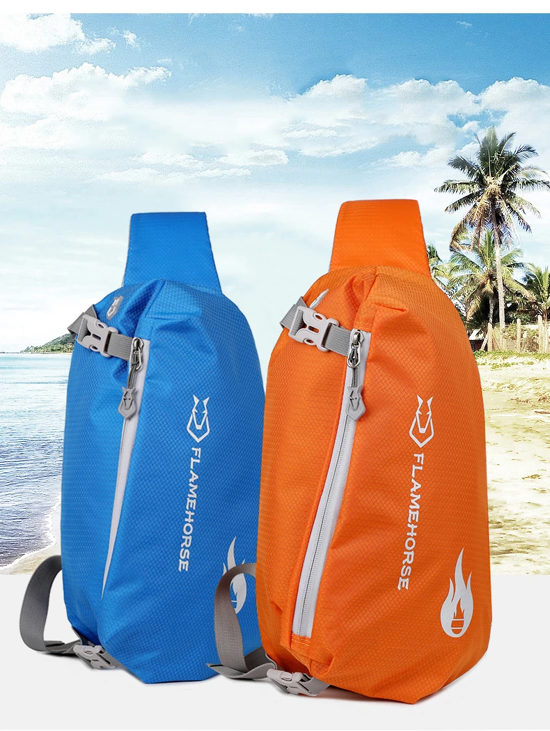 Men Sling Backpack Chest Crossbody Bag Waterproof Lightweight Chest Bag Shoulder Bag Travel Sports Running Cycling Gym Daypack