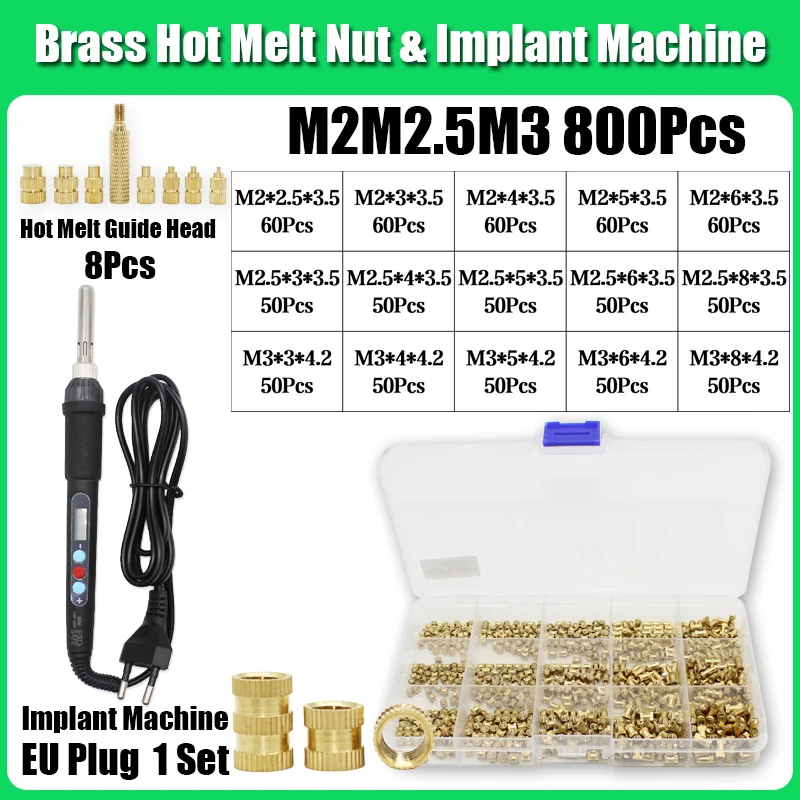 Einsätze TS100 Lötkolbenspitze Messing Heat Set Einsatzmutter Gewinde Hot Melt Guide Head 3D-Druck Einbettung Kupfermutter Einsetzen – Detail 19