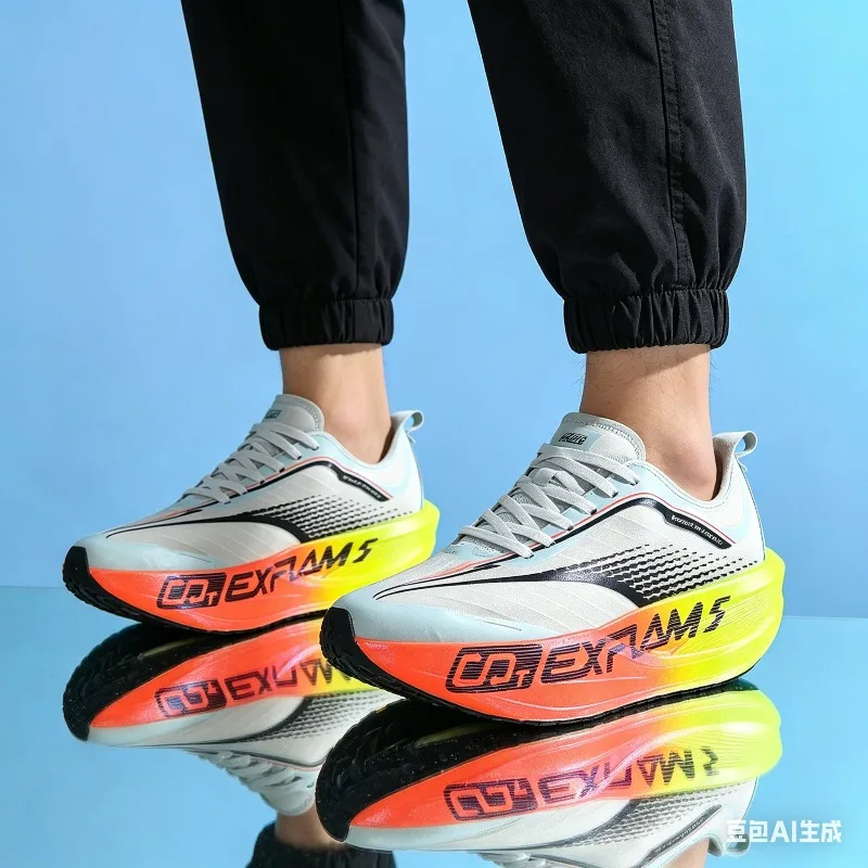 

Marathon Men Running Shoes Carbon Board Speciality Sports Breathable Lightweight Women's Comfortable Athletic Sneakers
