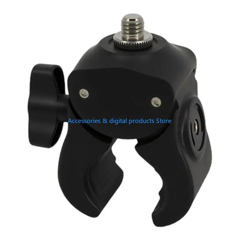 77JD Strong ABS Plastic Pliers Clip Clamp With 1/4 Female And 3/8 Male Screw Holes For Studio Gear Pliers Clip