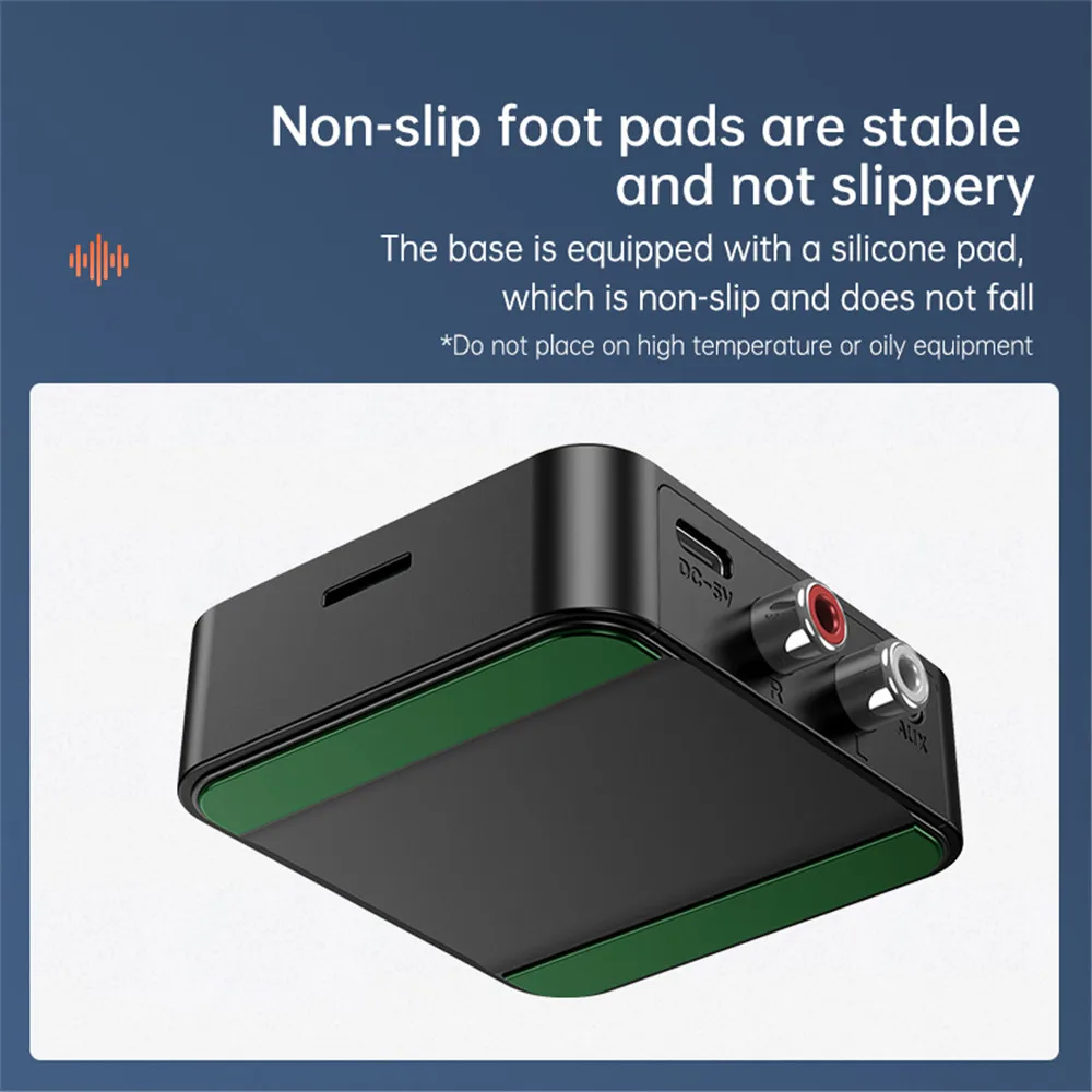 Ricevitore audio Bluetooth 5.0 Adattatore wireless per musica stereo 3D Scheda TF RCA 3.5mm 3.5 Jack AUX per cuffie amplificatore per altoparlante per auto