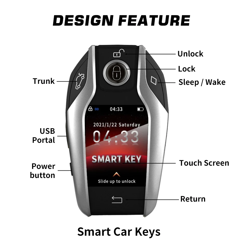 TK800 Universal LCD Smart Car Key For BMW/Benz/Audi/Toyota/Land Rover/Cadillac/Lexus/Ford/KIA Modified Remote Key