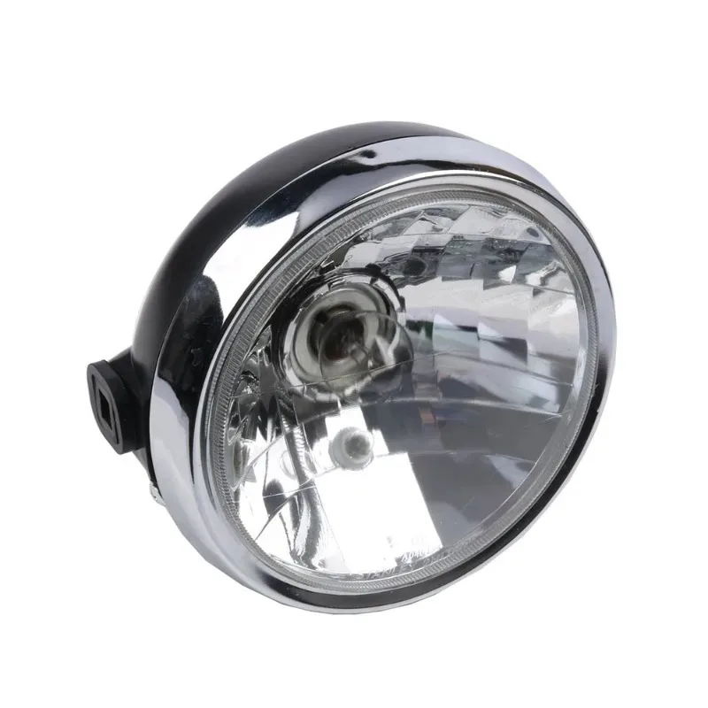 New 2025 for Car JYM125 125cc Headlamps Motorcycle Round Chrome Front Headlight Head Lamp Assembly