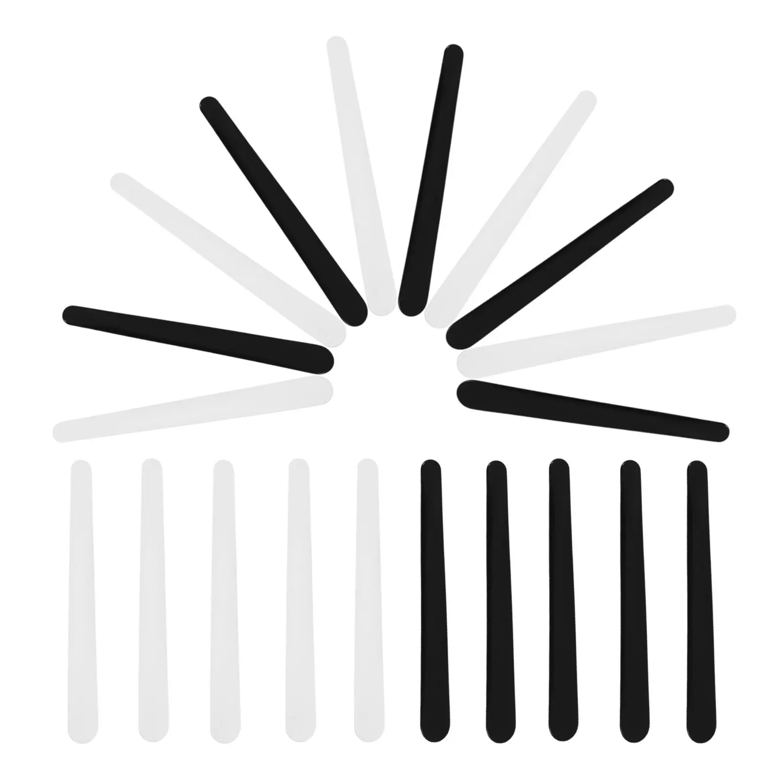 20Pcs Spatula Facial Makeup Tool Plastic Frosted Tip 10.8cm for Cream Lotion Application Sampling
