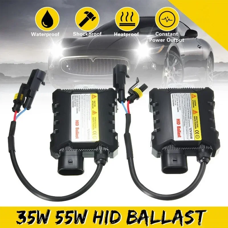 Xenon Headlight Stabilizer Ballast 55W 35W 12V Electronic Control Bulb Conversion Replacement HID Conversion Kit Slim Ballast