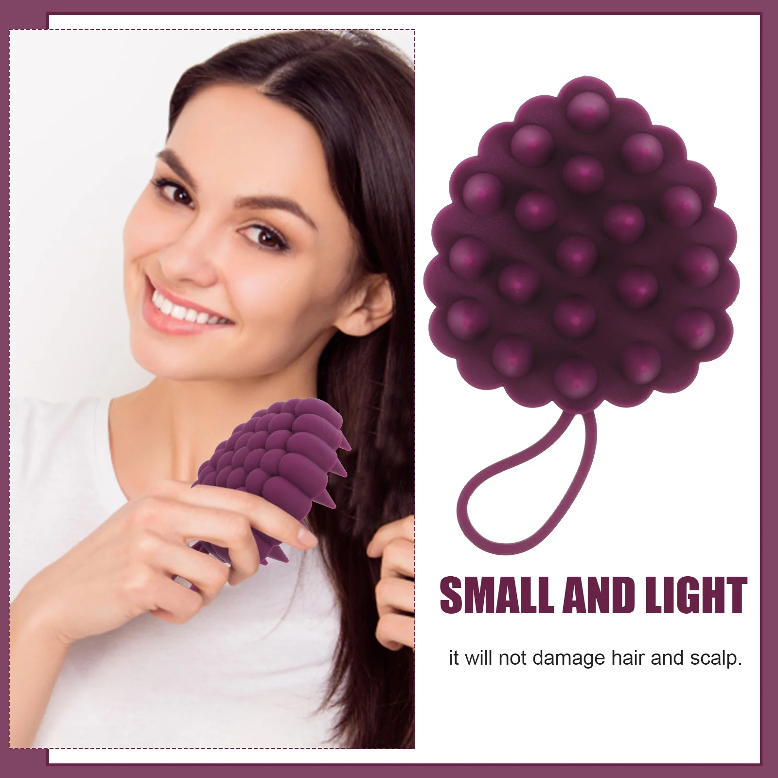 

Scalp Massager Shampoo Brush Silicone Deep Cleaning Hair Scrubber For Dandruff Shower Tool Massage Relaxation For Women Men