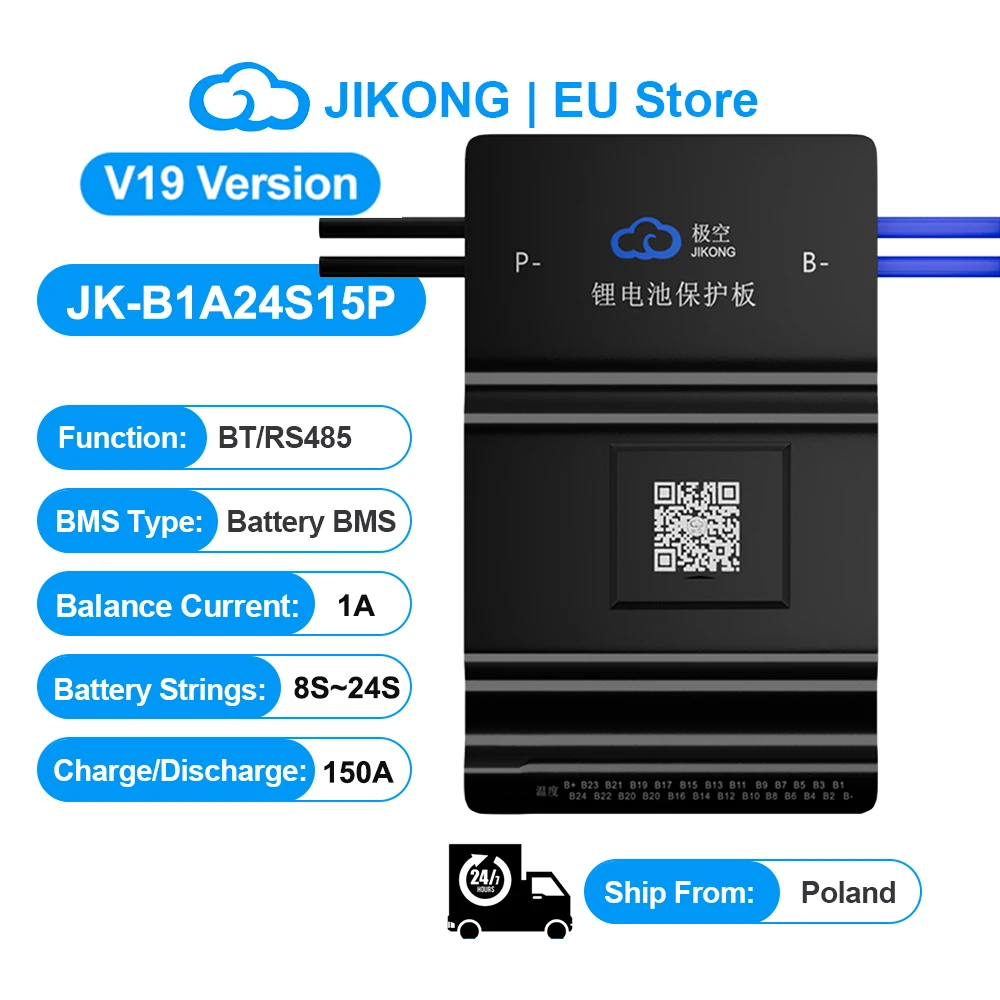 JIKONG BMS JK-B1A24S15P 8S ~ 24S Aktiver Smart BMS Balance Strom 1A Unterstützung Entladung 150A für Lifepo4 Li-Ion Lto Batterie JK BMS – Detail 1