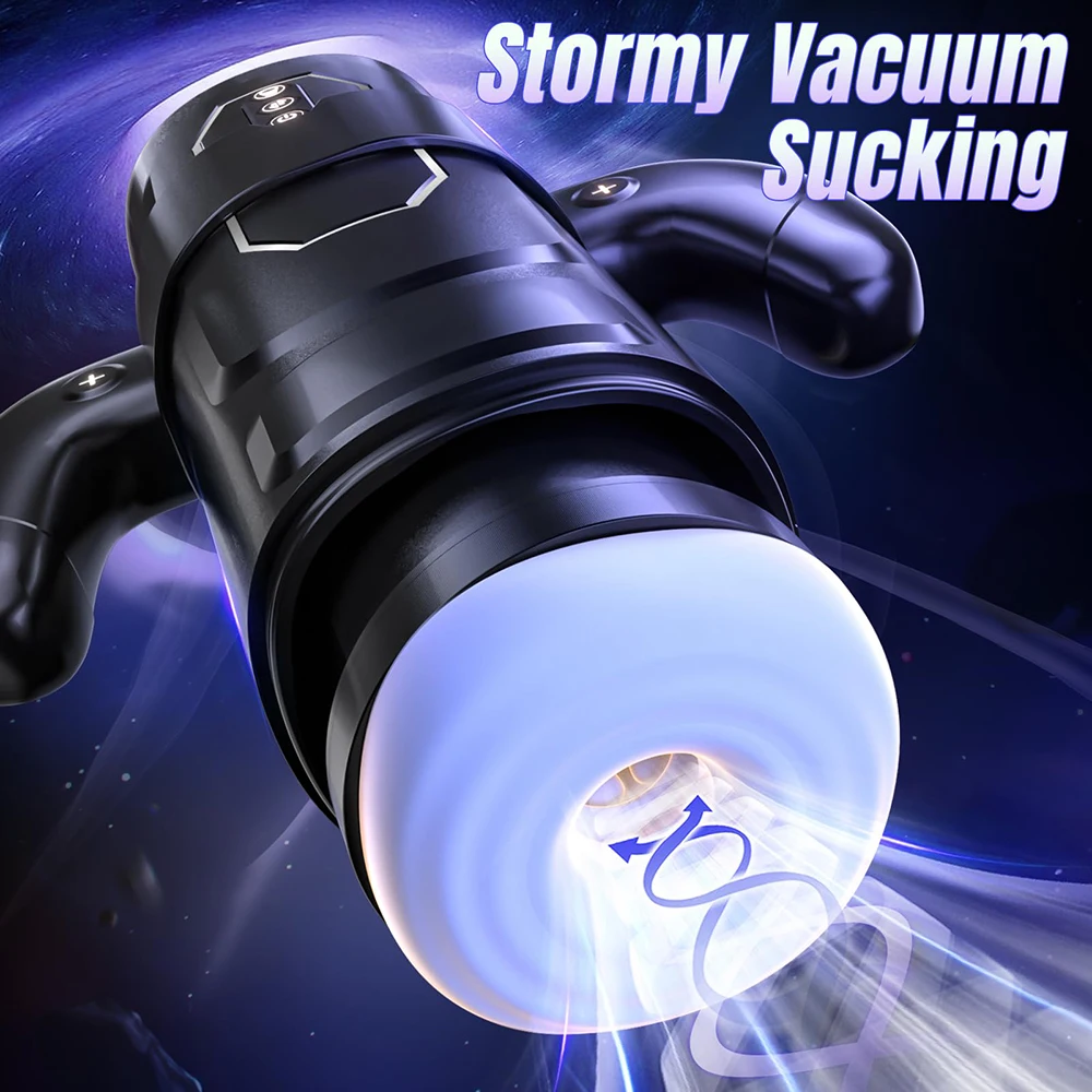Male Masturbator Cup With 6 Thrusting & 3 Sucking And 9 Vibration Modes With heating & Pronunciation & Gamepad Sex Toys for Men view 4