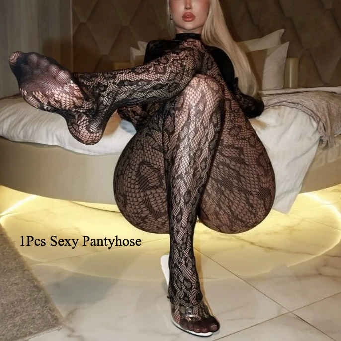 

Luxury Bodystockings for Women Underwear European Legging Plus Size Pantyhose Breathable Autumn Winter Mesh Hosiery Tights Sexy