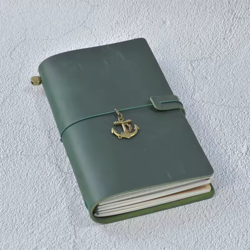 100% Genuine Leather Journal Refillable Travel Notebook Retro DIY Handmade Diary Sketchbook School Office Gift Customized - Image 14